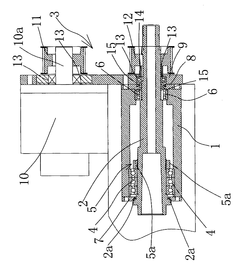 Cutter driving device in gear processing machine