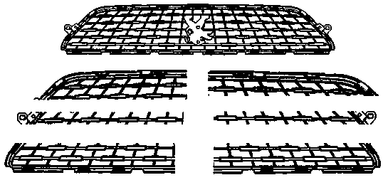 Automobile grill hot stamping process