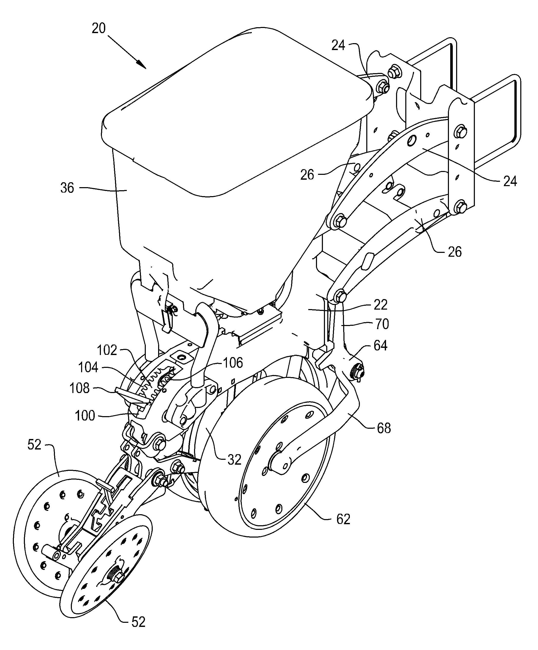 Zeroing adjustment for depth control system