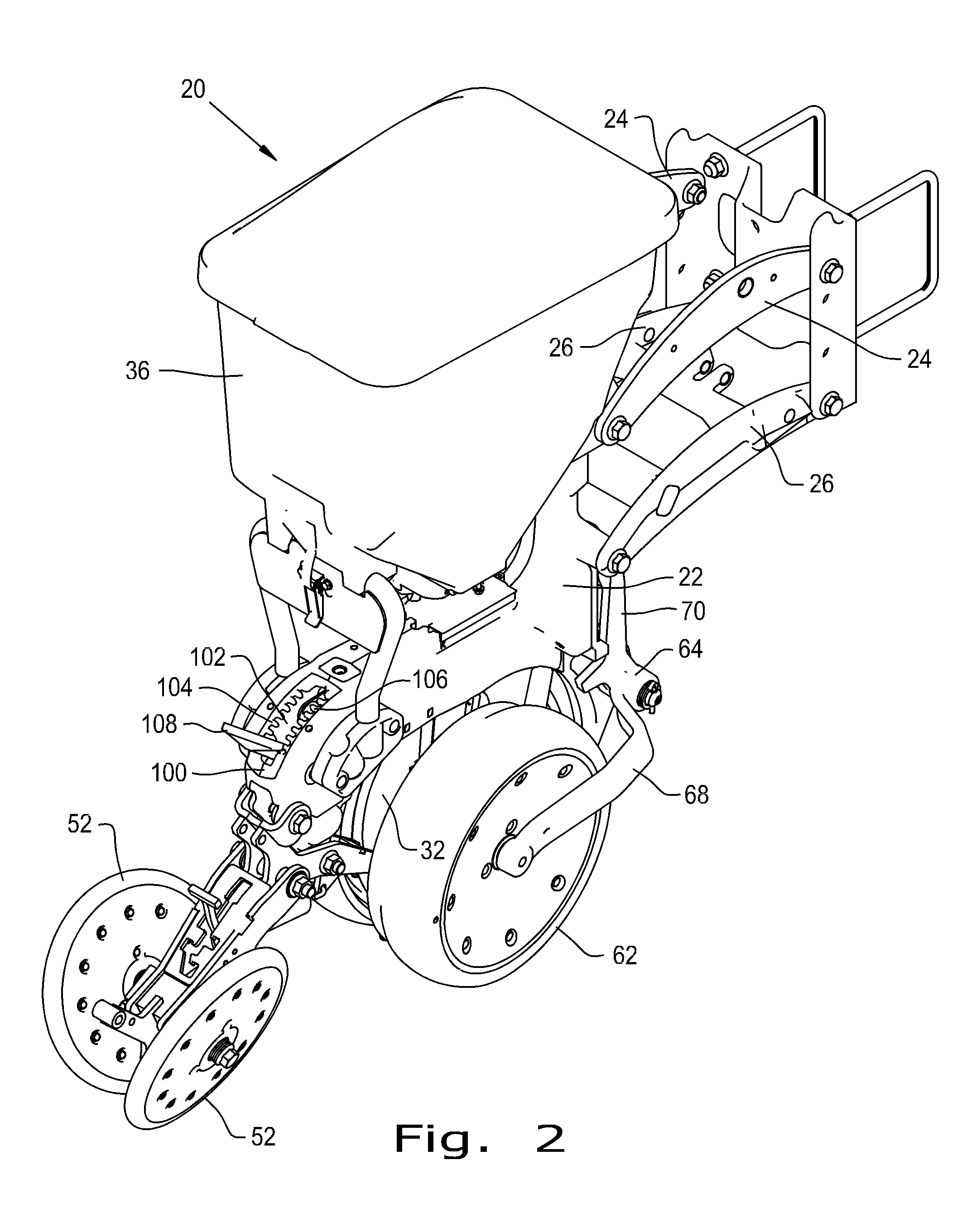 Zeroing adjustment for depth control system