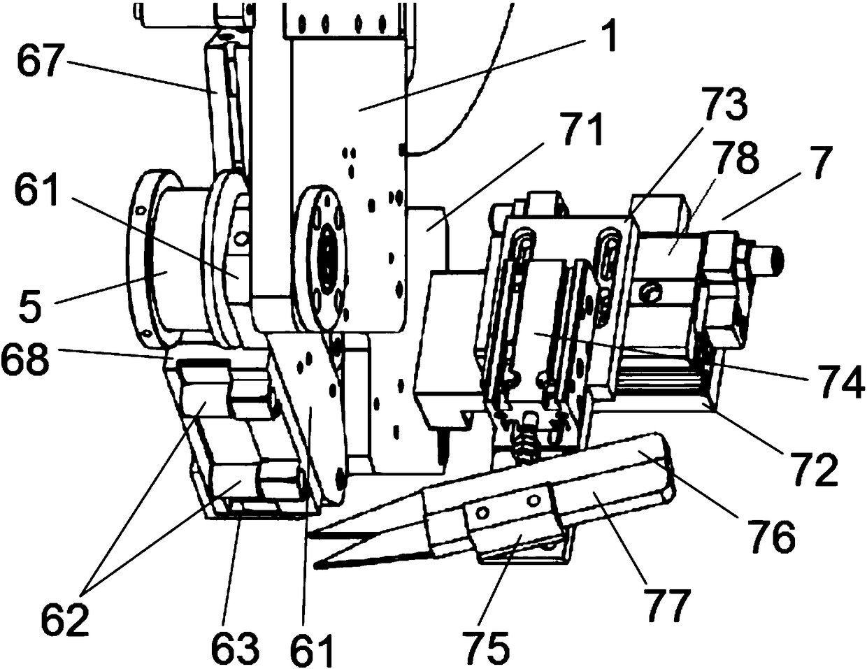 Rolling-type adhesive tape pasting device