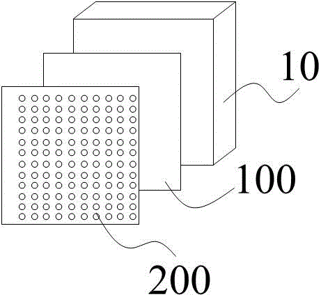 Suspended pattern packaging box and processing method thereof