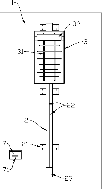 A wall-mounted digital TV receiving antenna