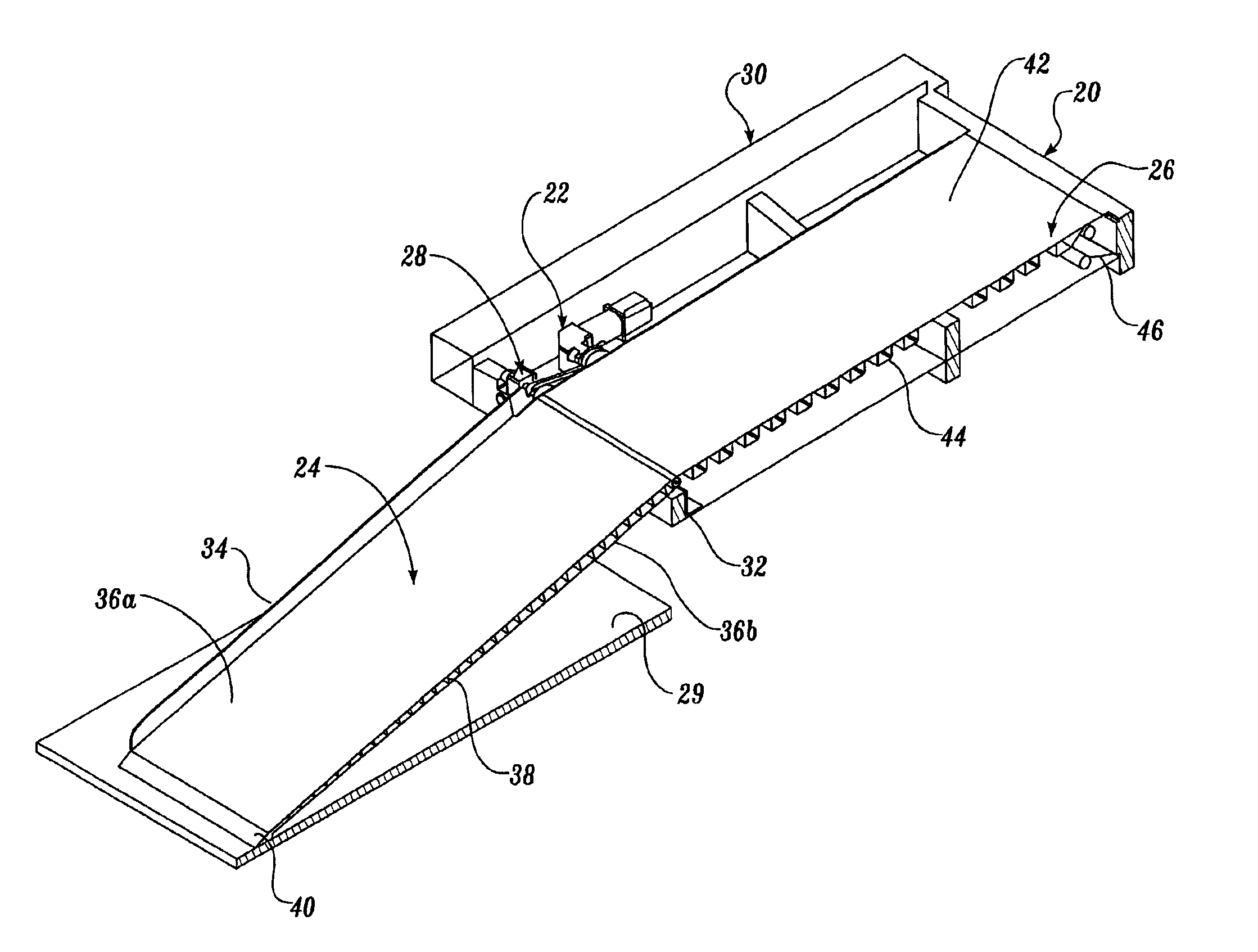 Vehicle fold-out ramp