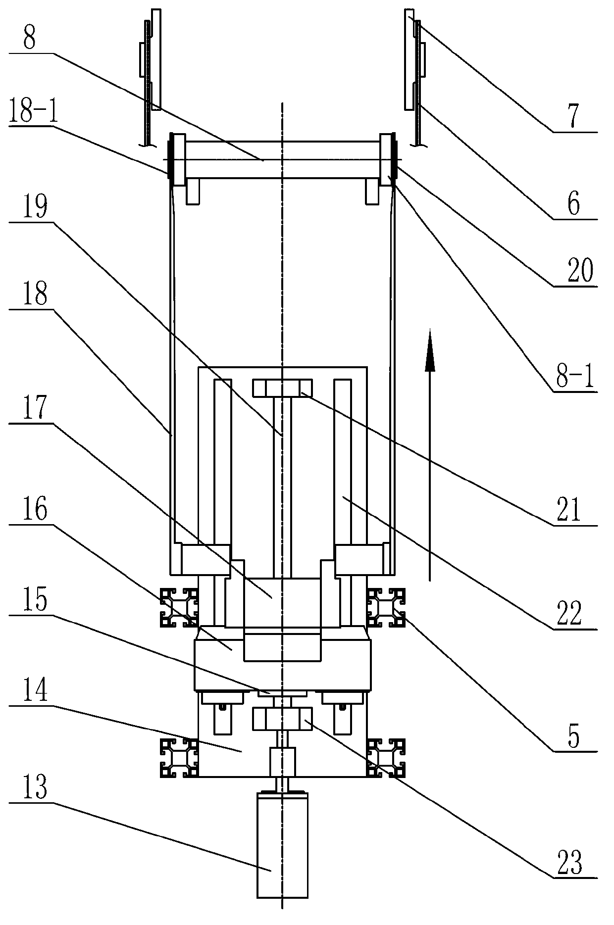 Fibrous membrane end surface electric heating sintering device