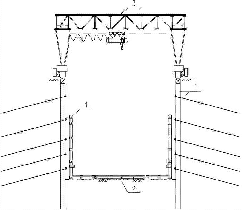 Construction method of open-cut prefabricated underground structure