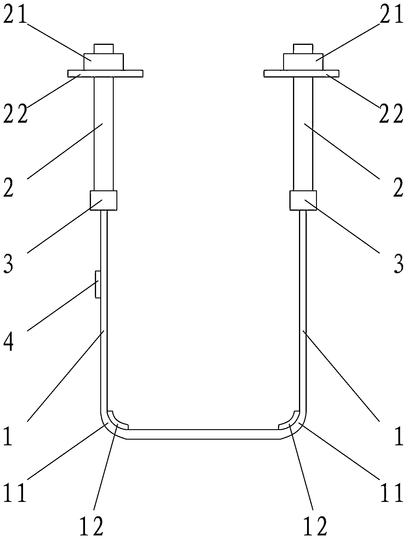 Novel reinforcement device for reinforced concrete beam and floor slab and construction method thereof