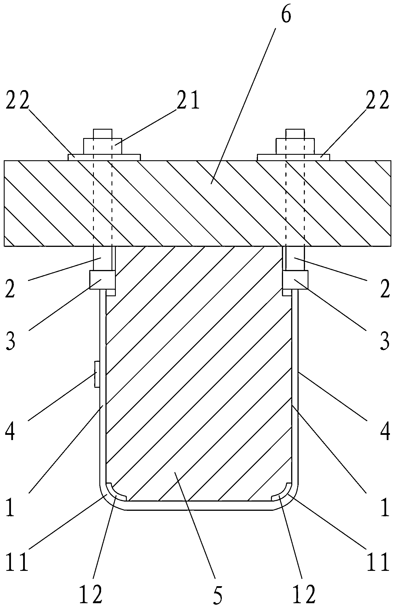 Novel reinforcement device for reinforced concrete beam and floor slab and construction method thereof