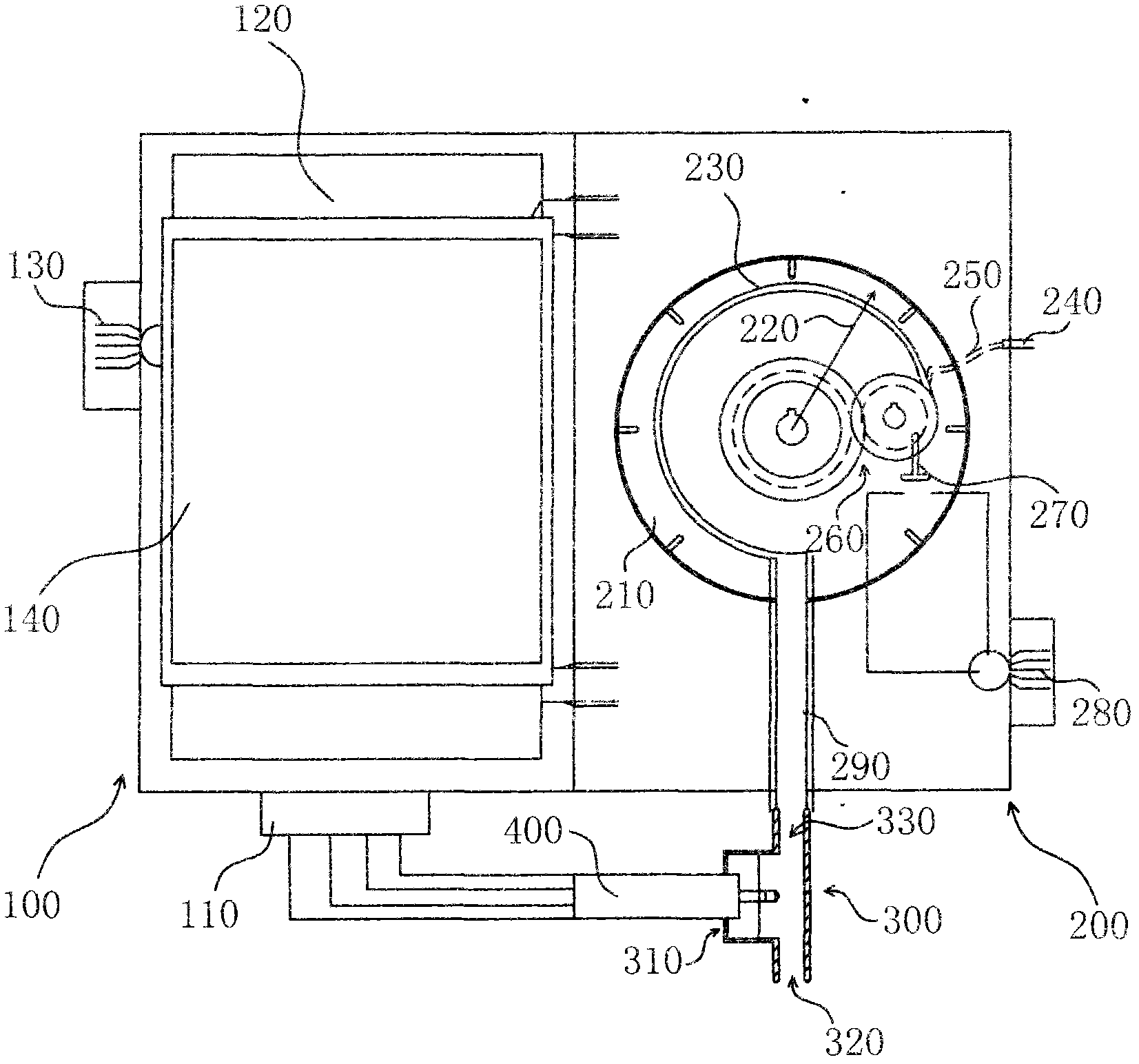 Online monitoring device for mechanic-electrical integrated SF6 density moisture