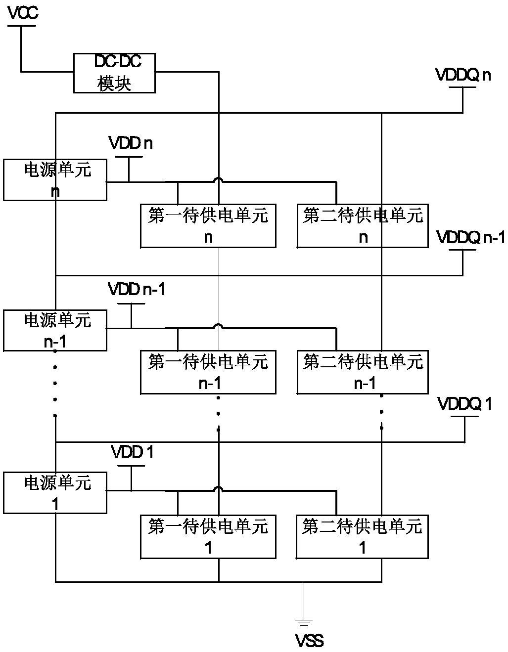 Series power supply circuit and method, and computing device