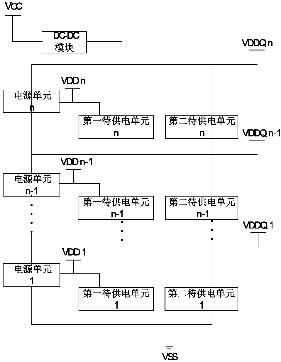 Series power supply circuit and method, and computing device