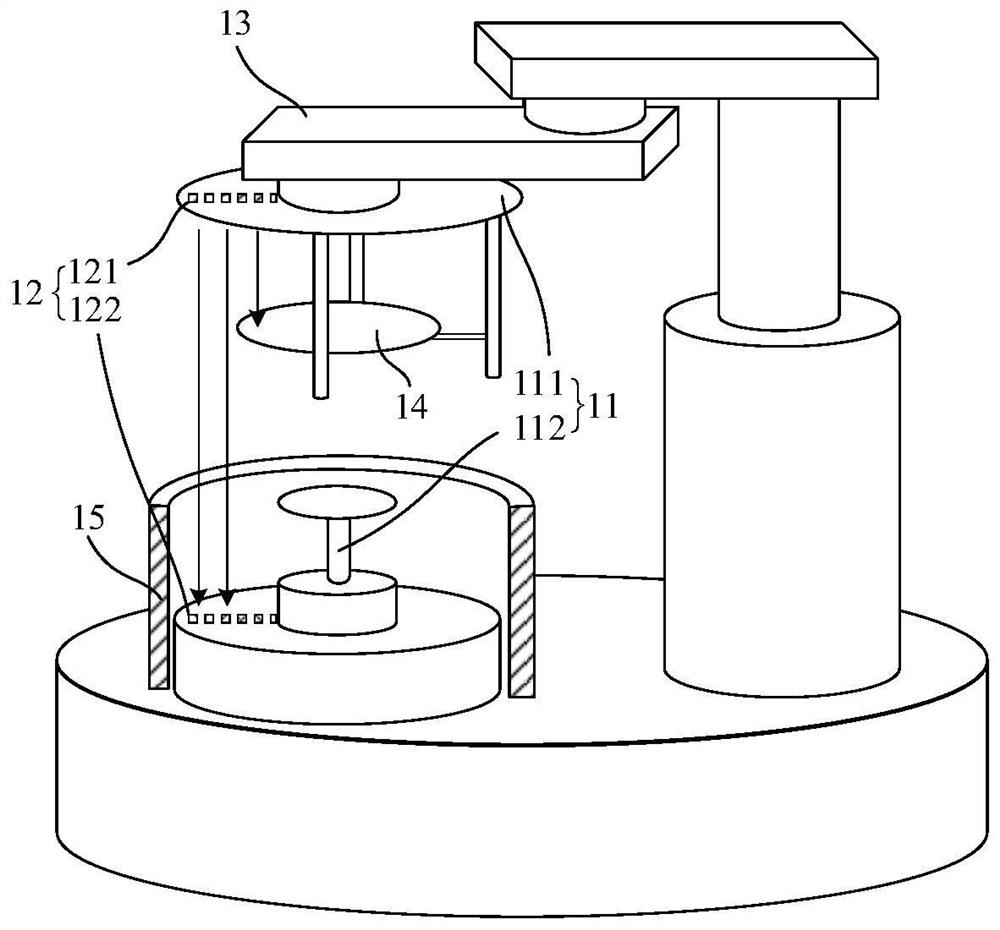 Wafer adjusting device and method and wafer conveying system