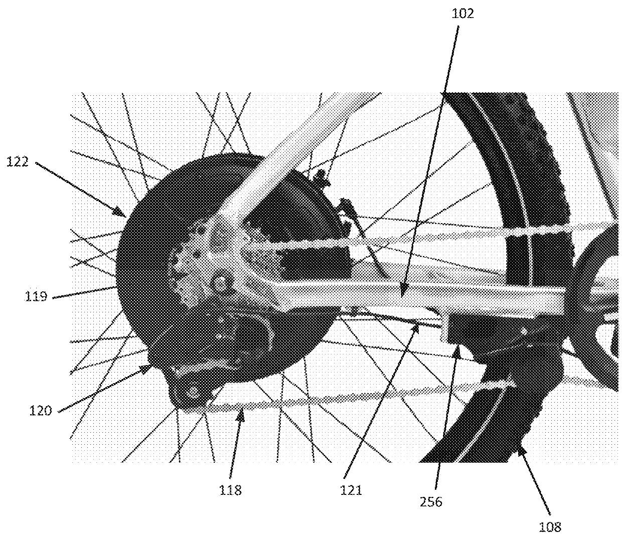 Motorized bicycle with electronic speed controlled gears