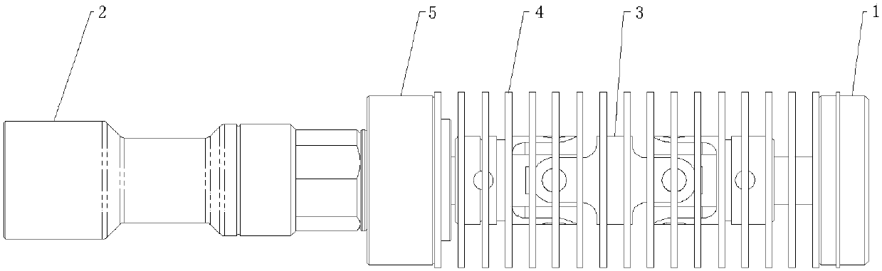 Cardan joint floating butt joint structure