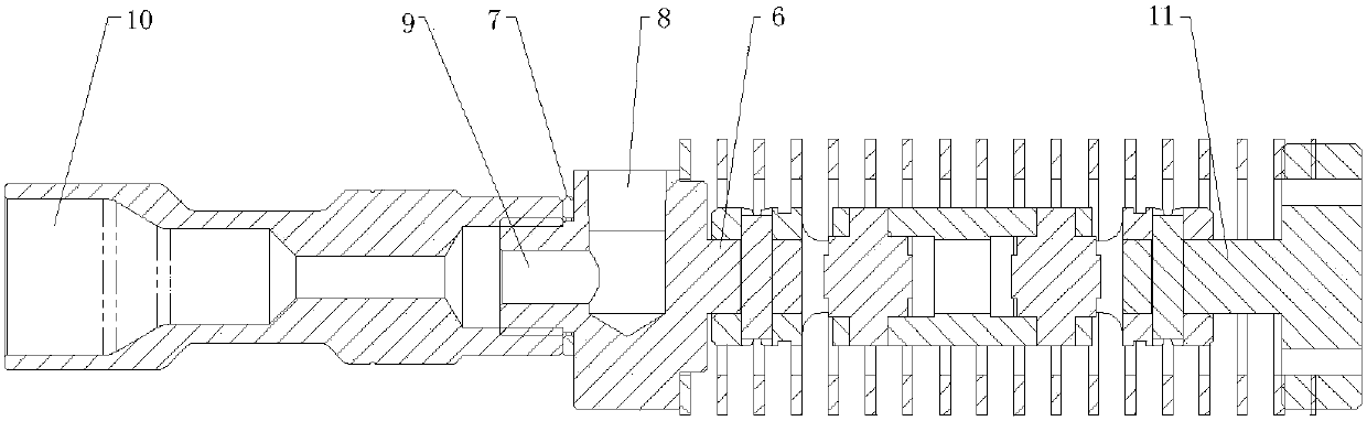 Cardan joint floating butt joint structure