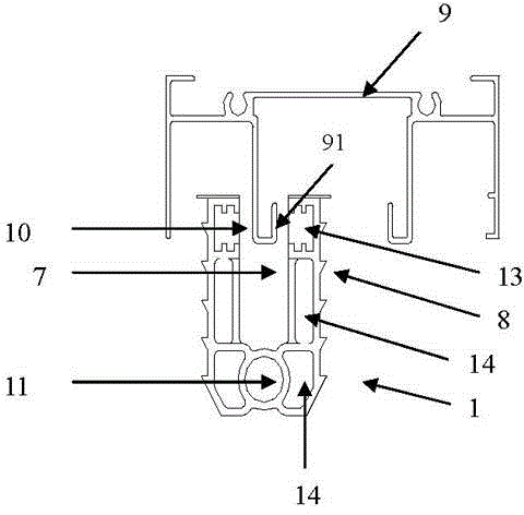 Guide piece device of sliding window