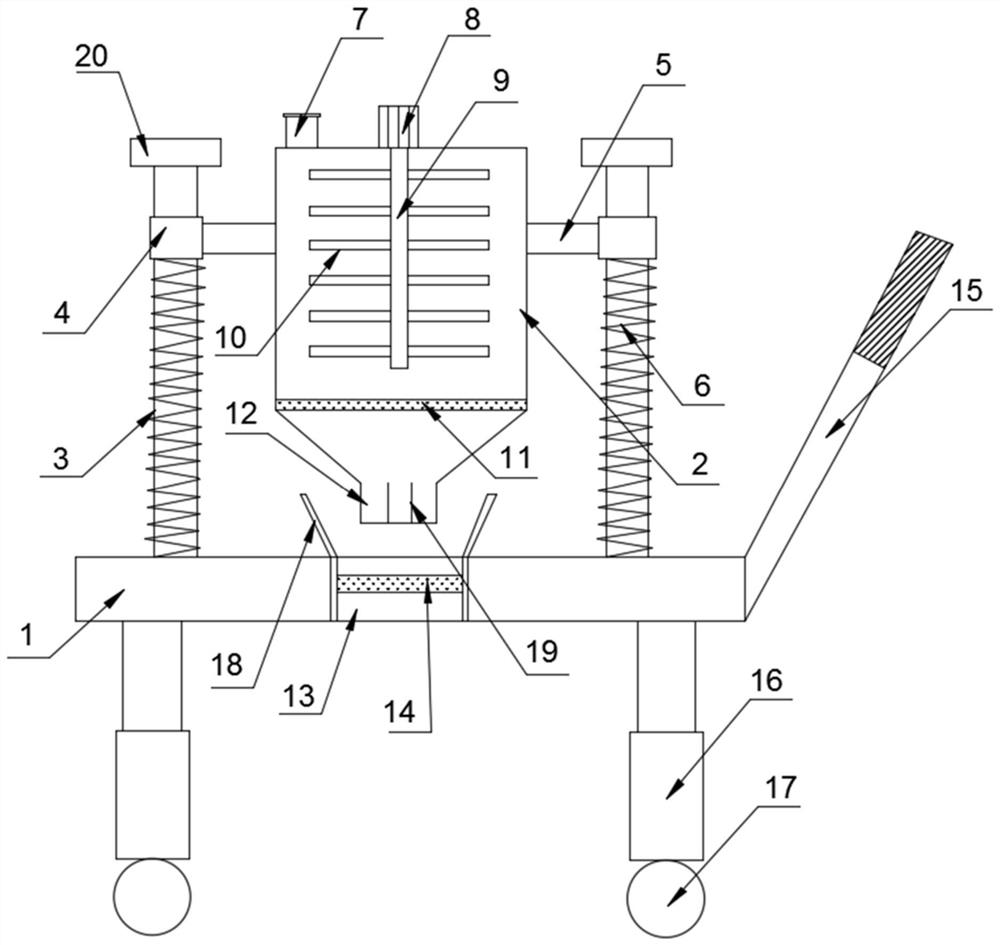 Soil fertilizing device and method for bamboo shoot planting