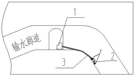 Rapid intelligent detection system and rapid intelligent detection method for inclined shaft section of water delivery gallery