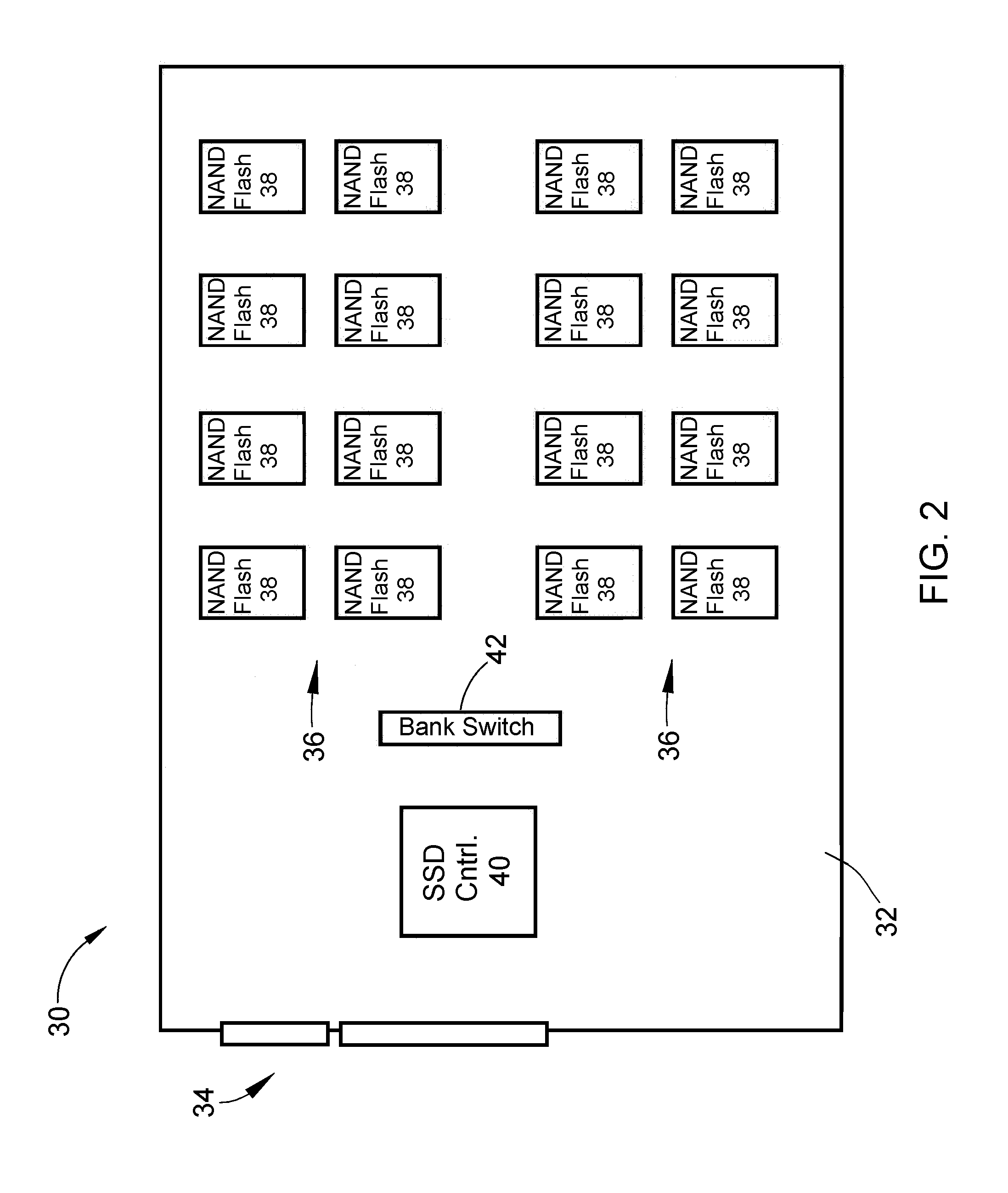 Non-volatile storage devices, methods of addressing, and control logic therefor