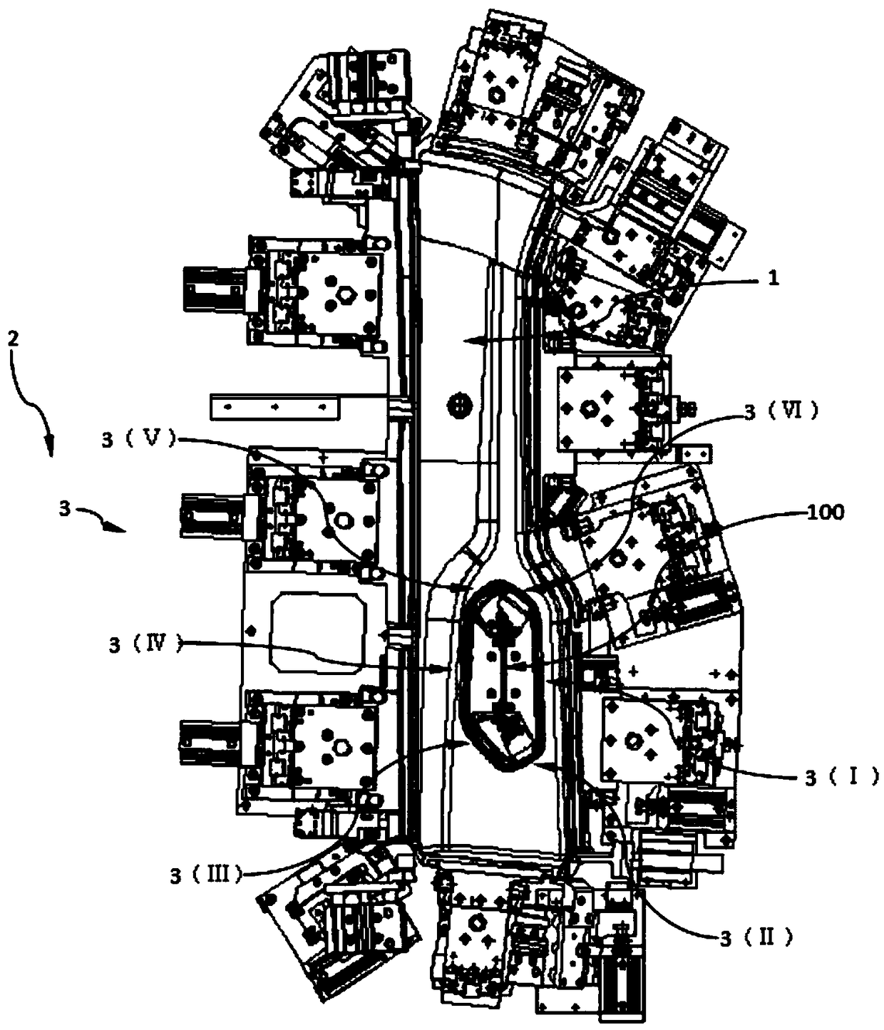 Edge-covering device and edge-covering method for buckle component of decorative plate on car door