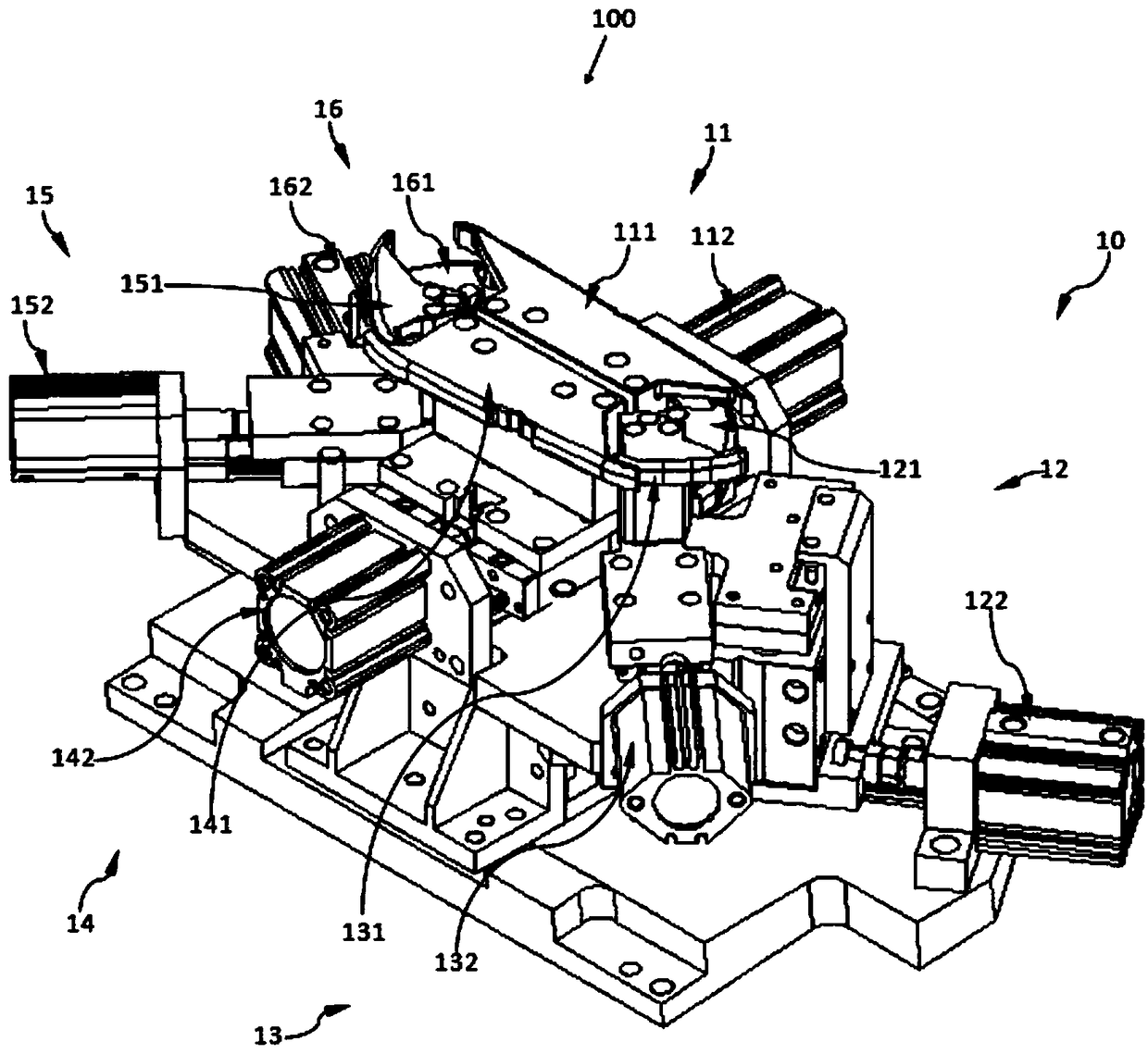 Edge-covering device and edge-covering method for buckle component of decorative plate on car door