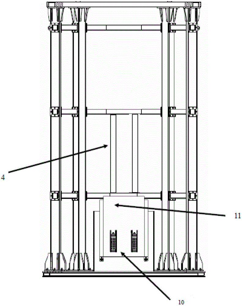 Reactor pressure vessel simulation test platform for nuclear power plant