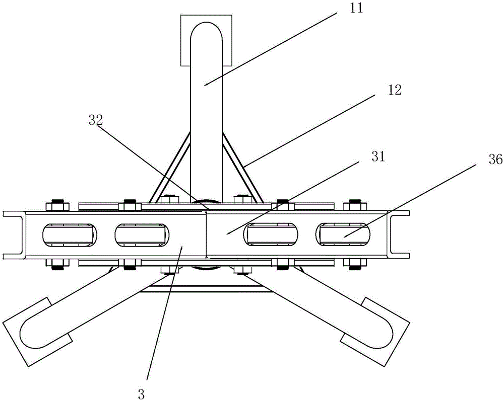 Stepless adjustable pipe supporting device