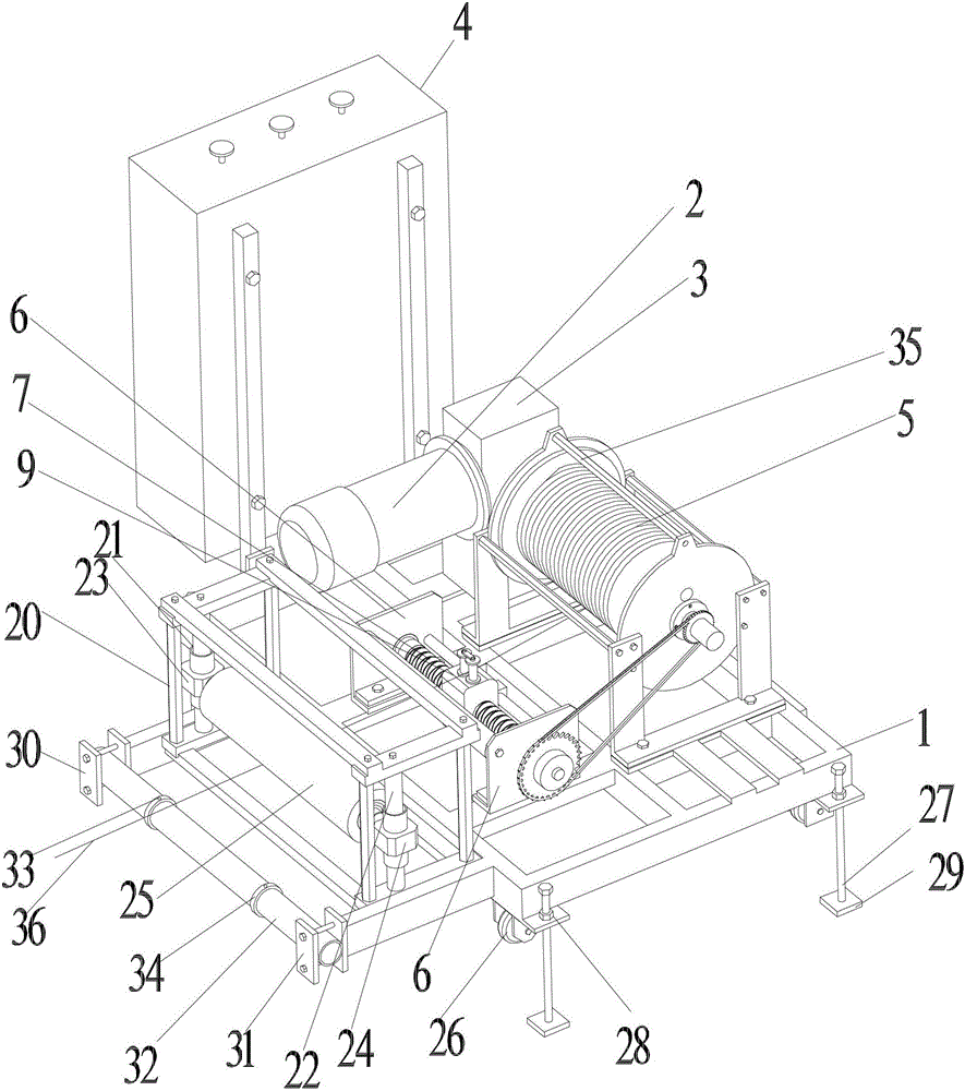 An automatic rope hoist for a wire rope traction type freight machine