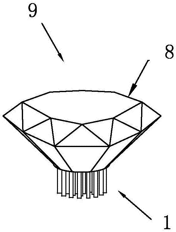 Basic framework of building LED light-emitting apparatus by standard pieces