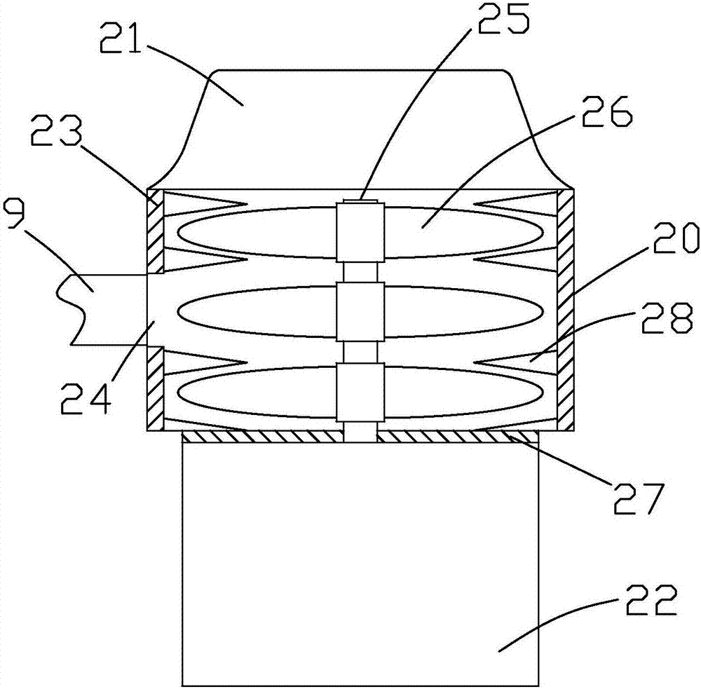 Domestic kitchen sewage treatment device