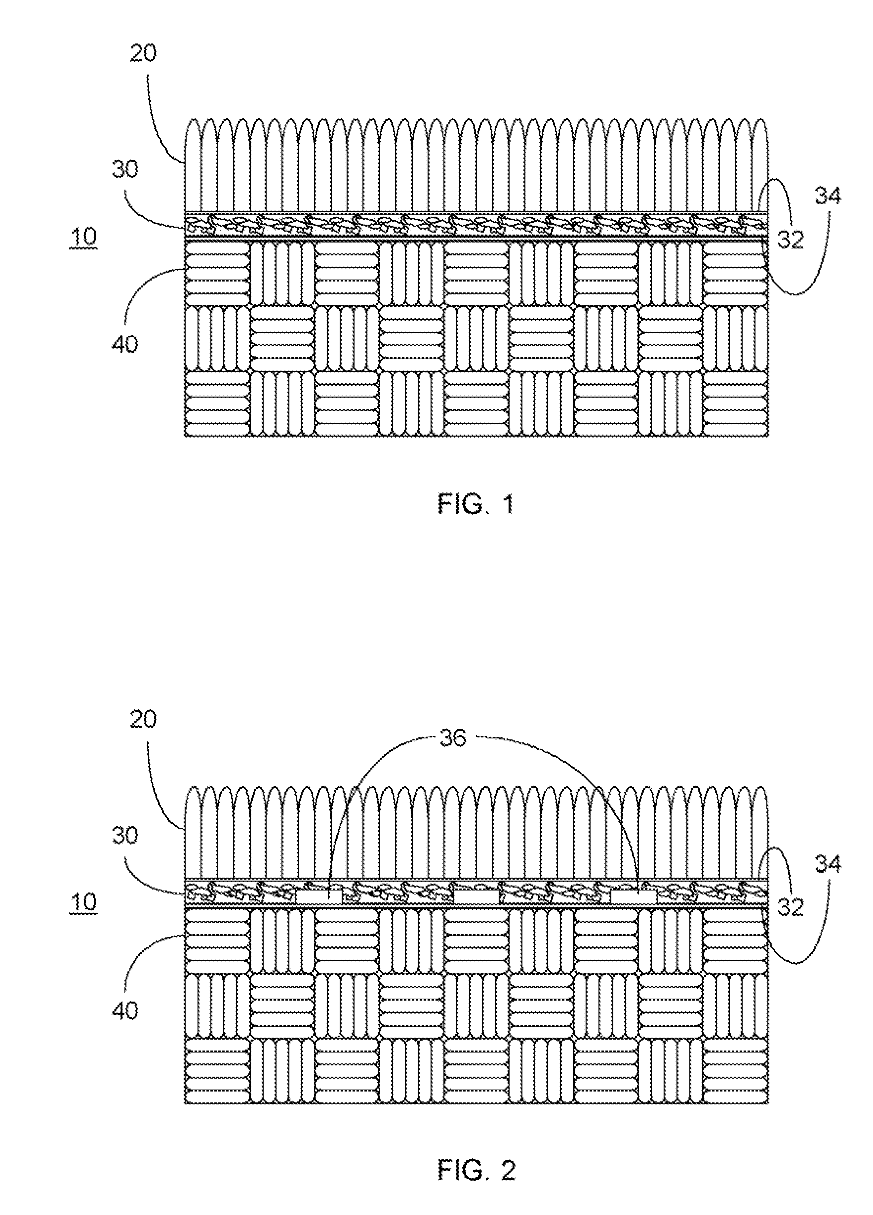 Synthetic drainage and impact attenuation system