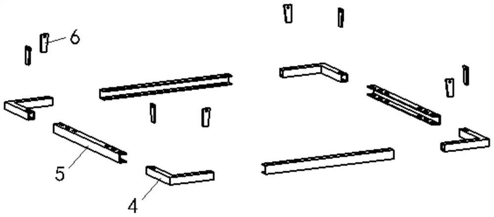 Formwork supporting method and device for large-section concrete column