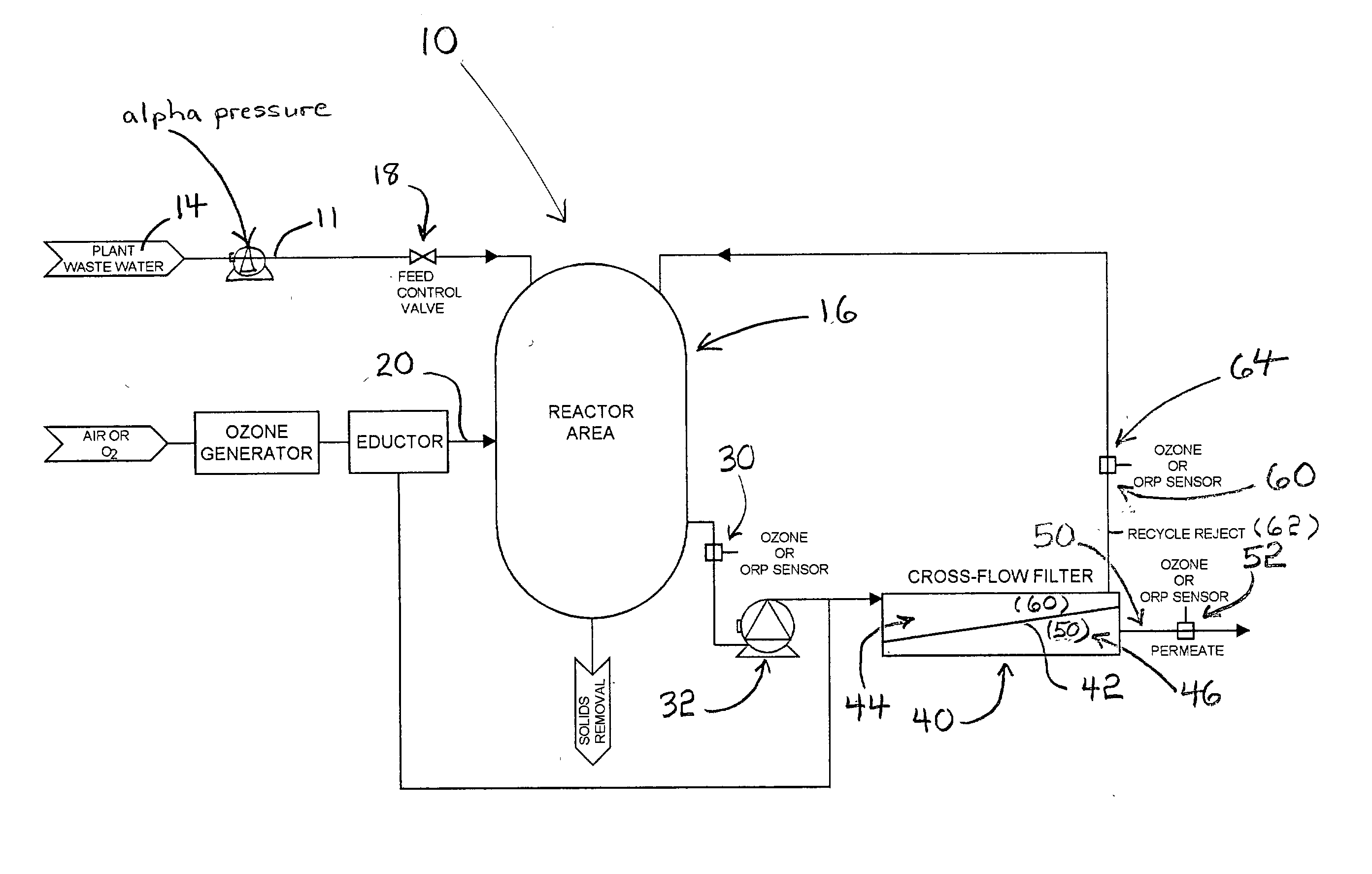 Method in treating aqueous waste feedstream for improving the flux rates, cleaning and the useful life of filter media