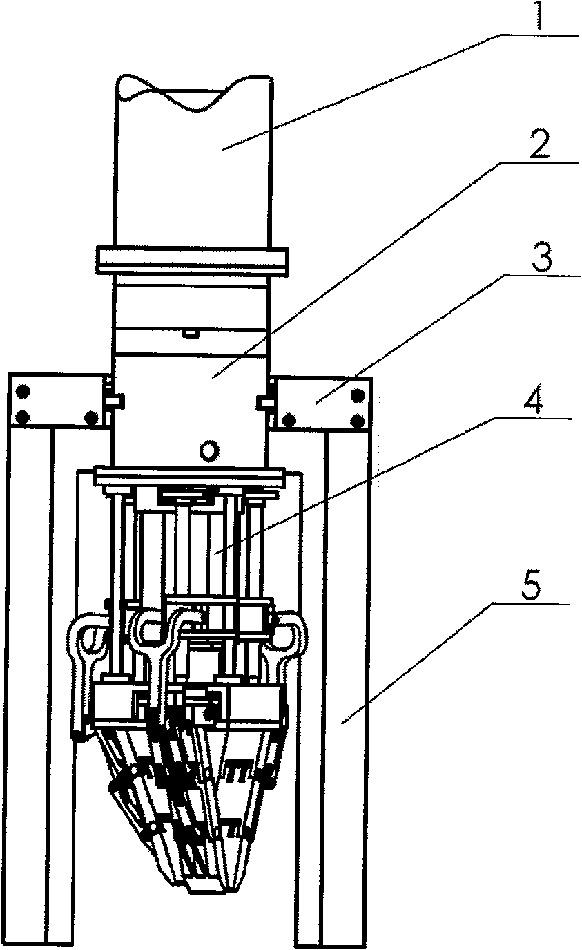 Butt joint device for intelligent mechanical hand and its butting method