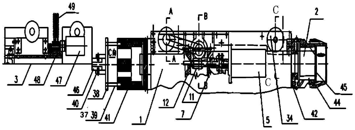 Cable pipeline cleaning device