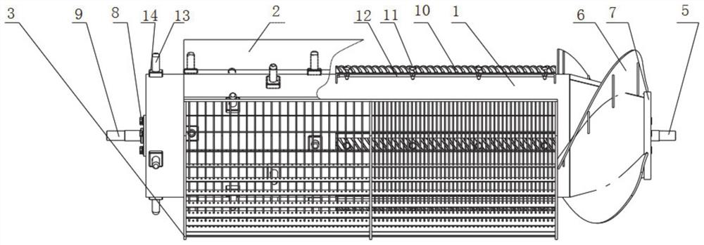 A kind of squeeze type threshing separation device and harvester