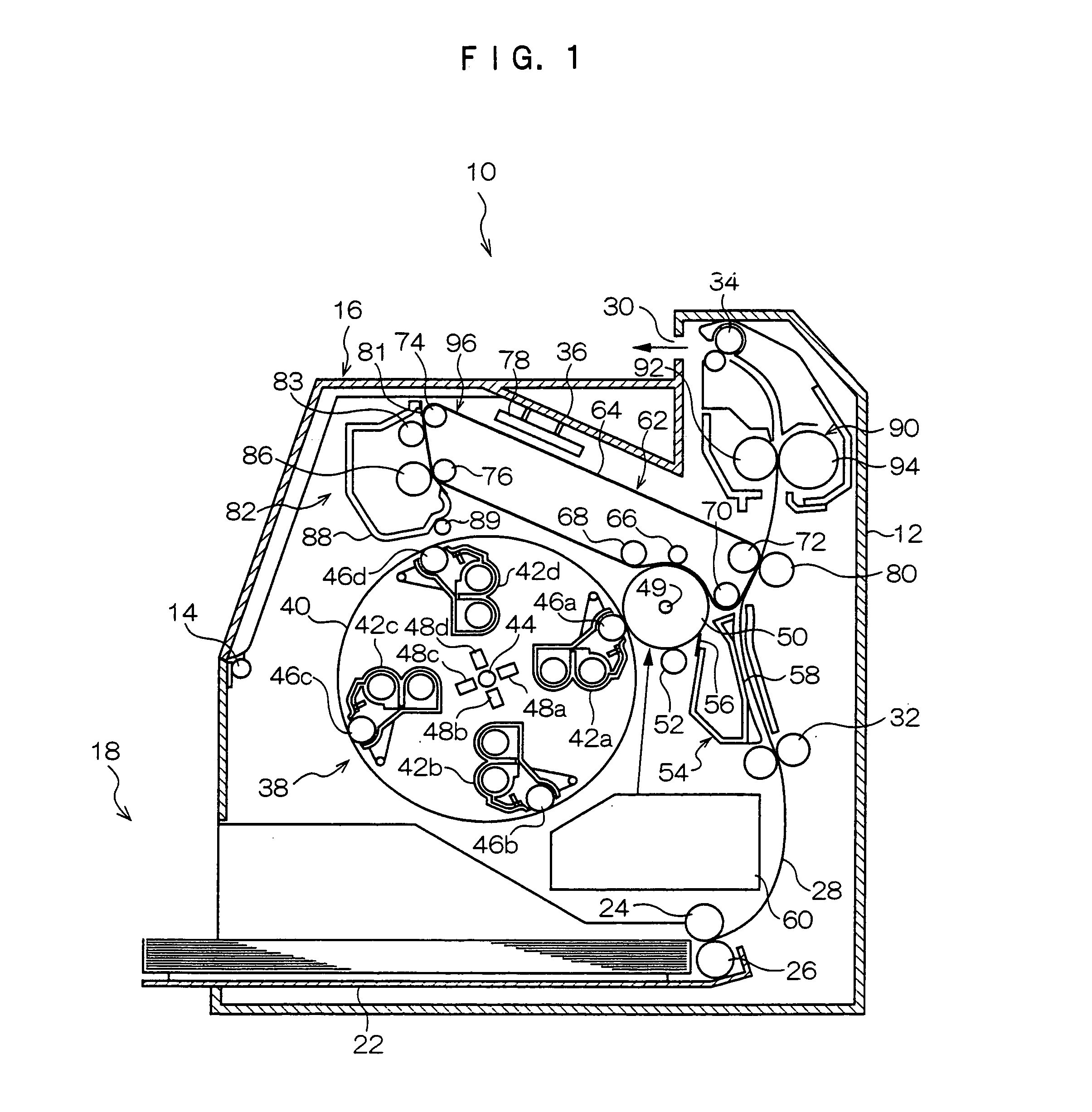 Intermediate transfer device and image forming device