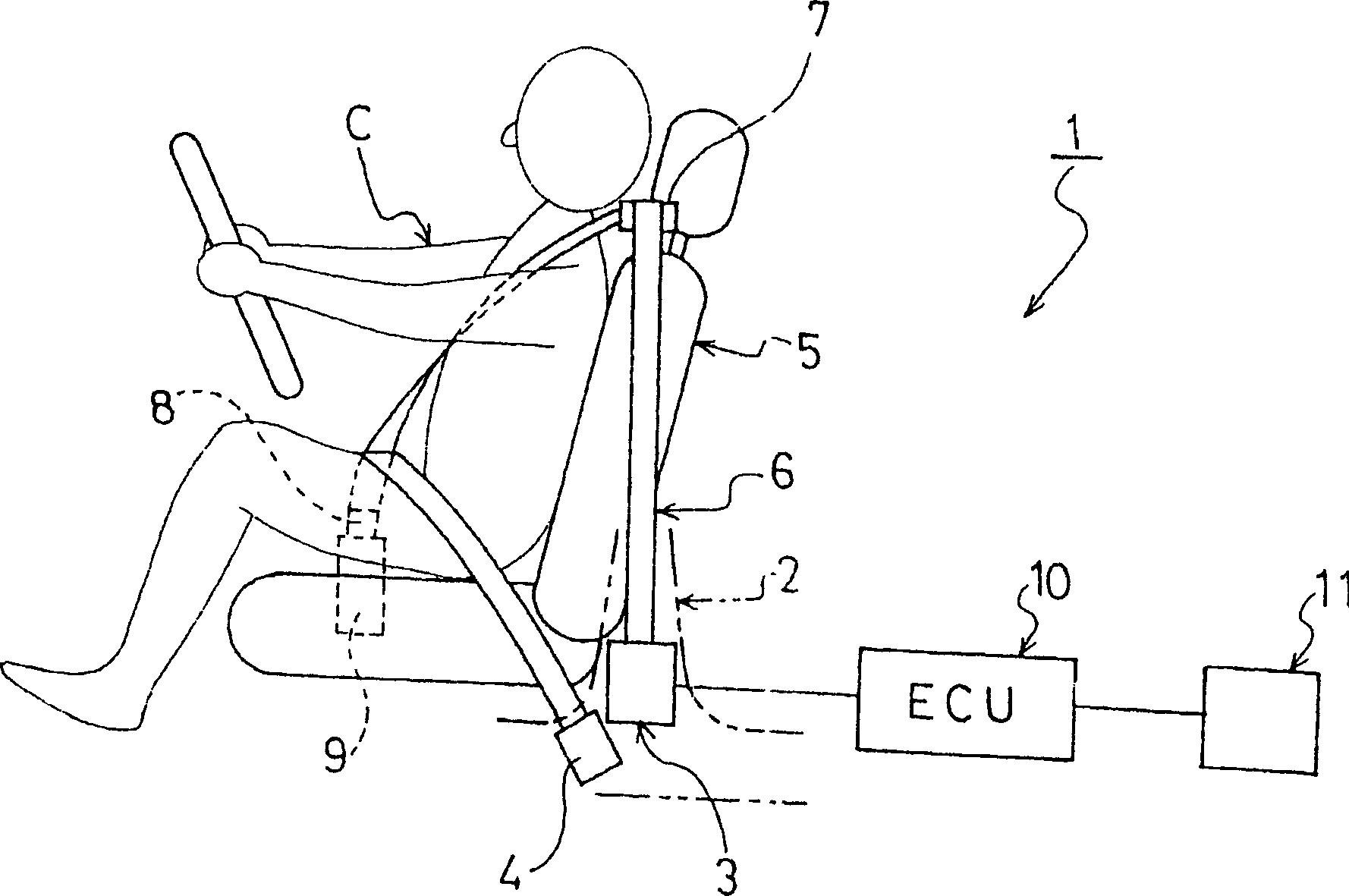 Seatbelt retractor and a seatbelt apparatus having the same