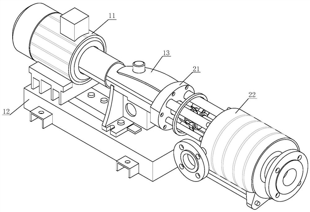 Impeller structure submersible pump assembly with floating balance function