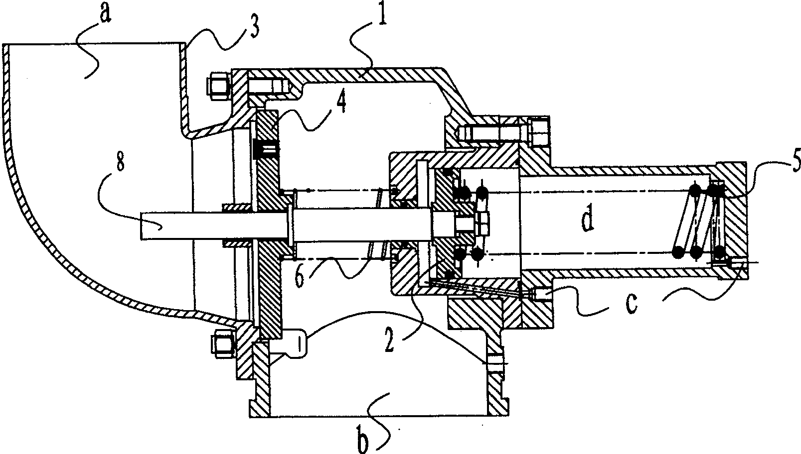 Gas compressor load discharging valve