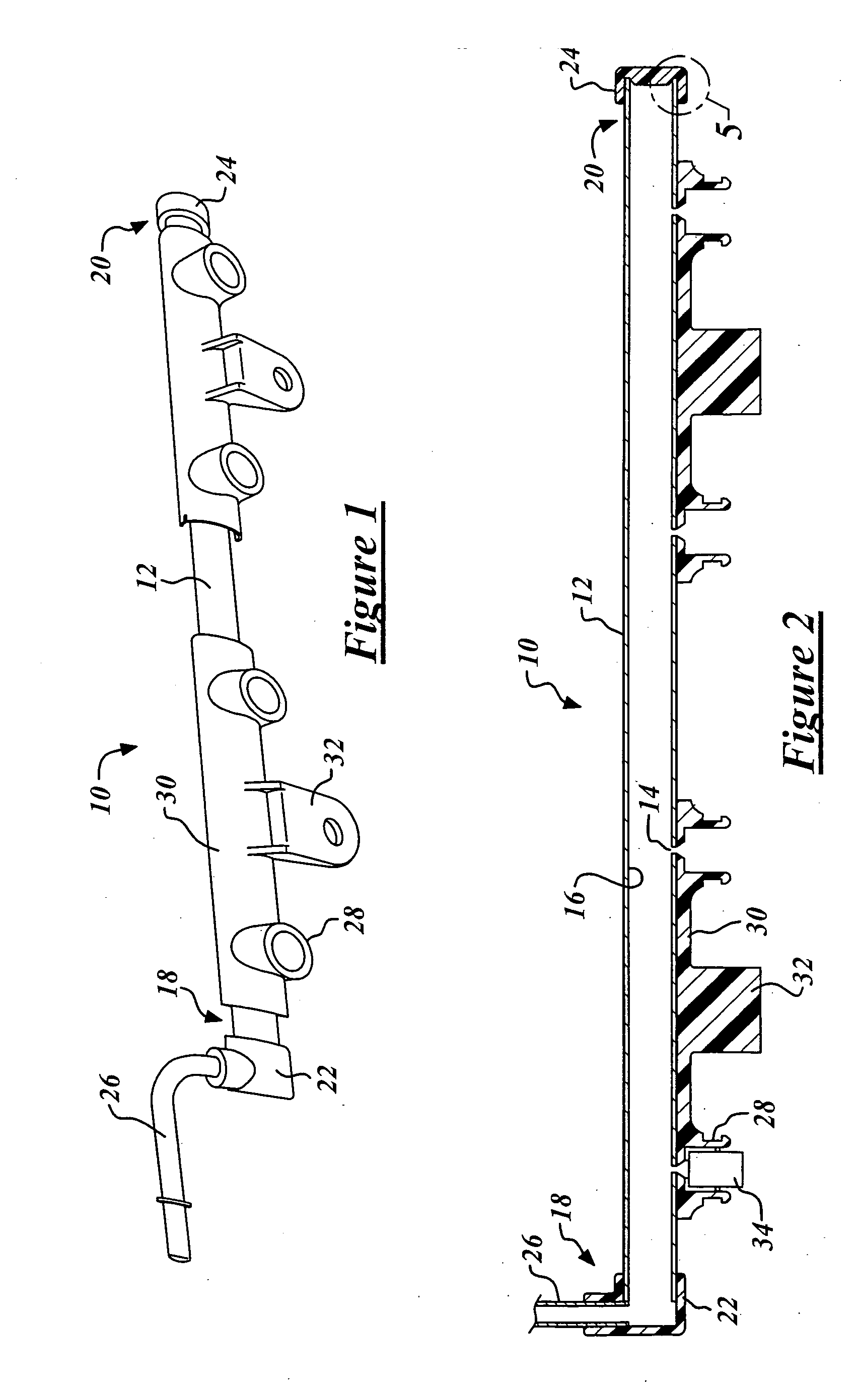 Plastic coated metal fuel rail