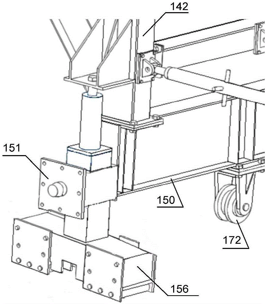 Integrally cast type mould plate trolley and construction method of concrete pouring of underground passage