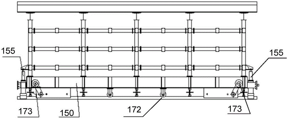 Integrally cast type mould plate trolley and construction method of concrete pouring of underground passage