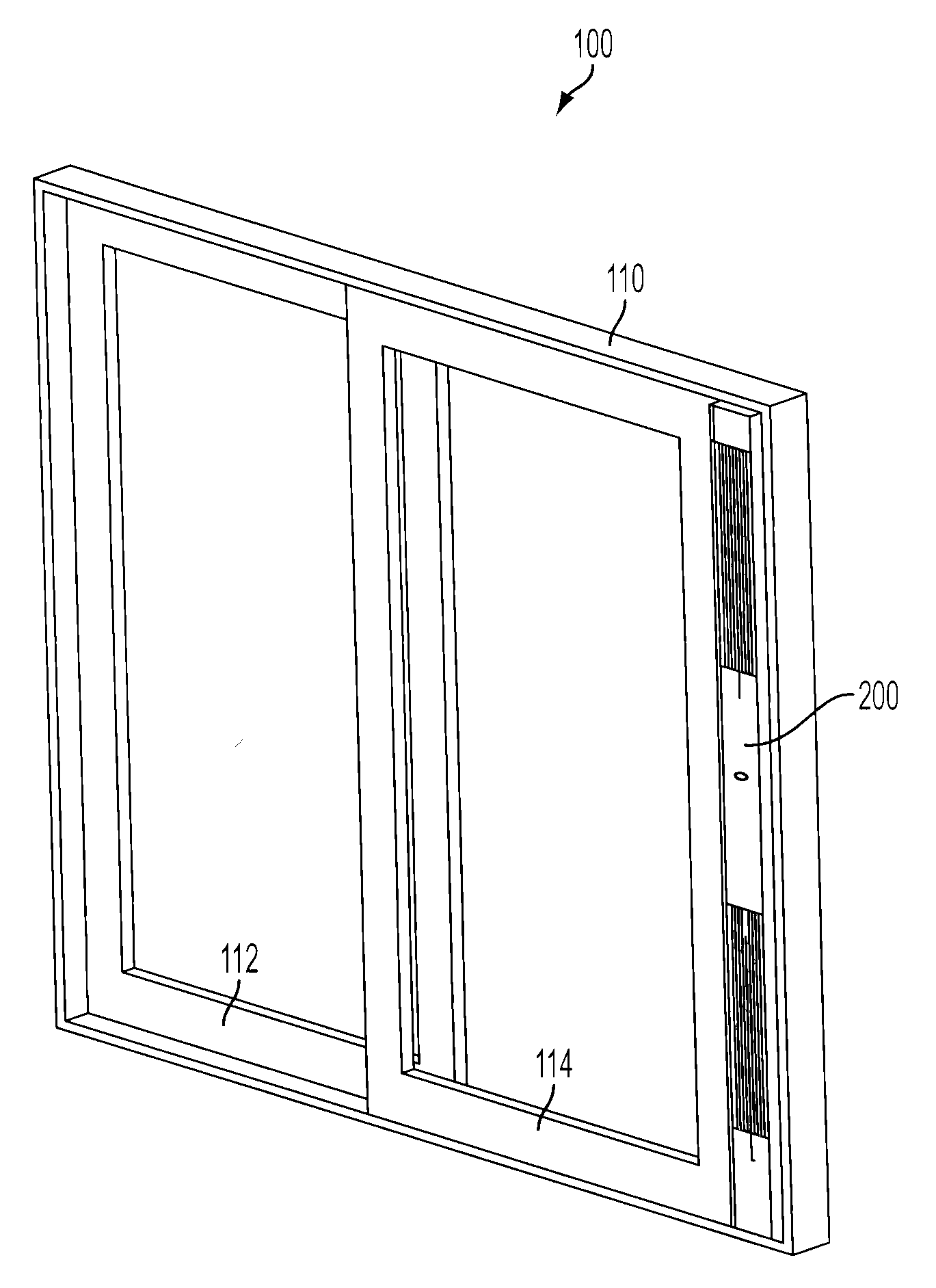 Adjustable air vent for sliding door frames