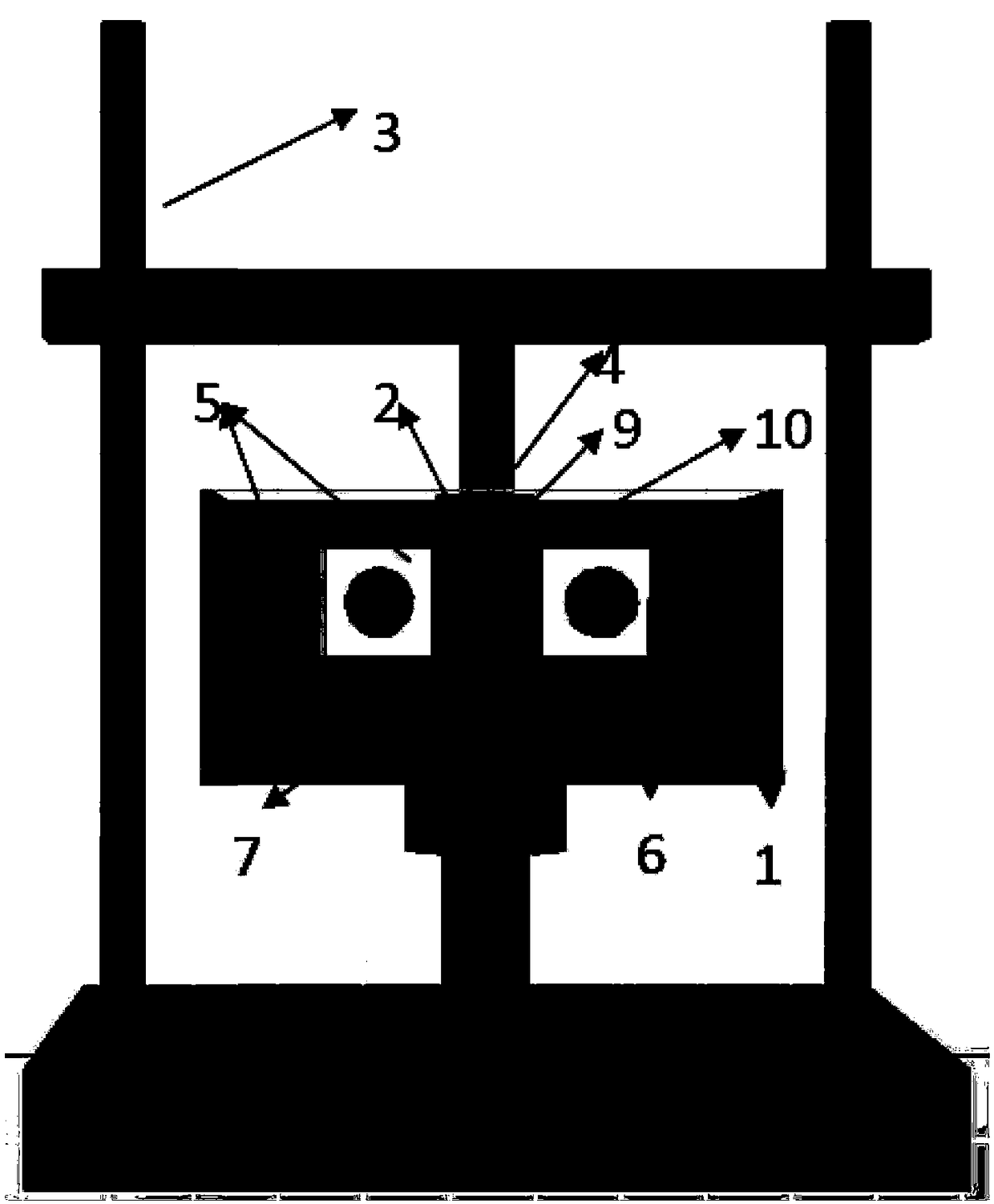 A test device for cumulative damage of tunnel bottom structure under cyclic loading