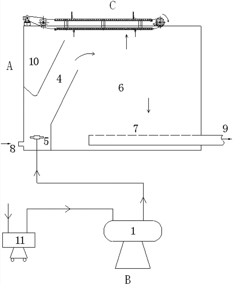 Method for strengthening separation effect of air floatation process by using micro-bubble modification technology