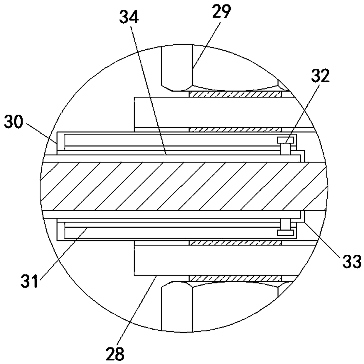 An efficient roller cutter chain stopper