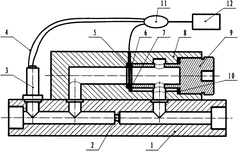 FBG (fiber bragg grating)-based multifunctional flow sensor provided with embedded standard nozzle