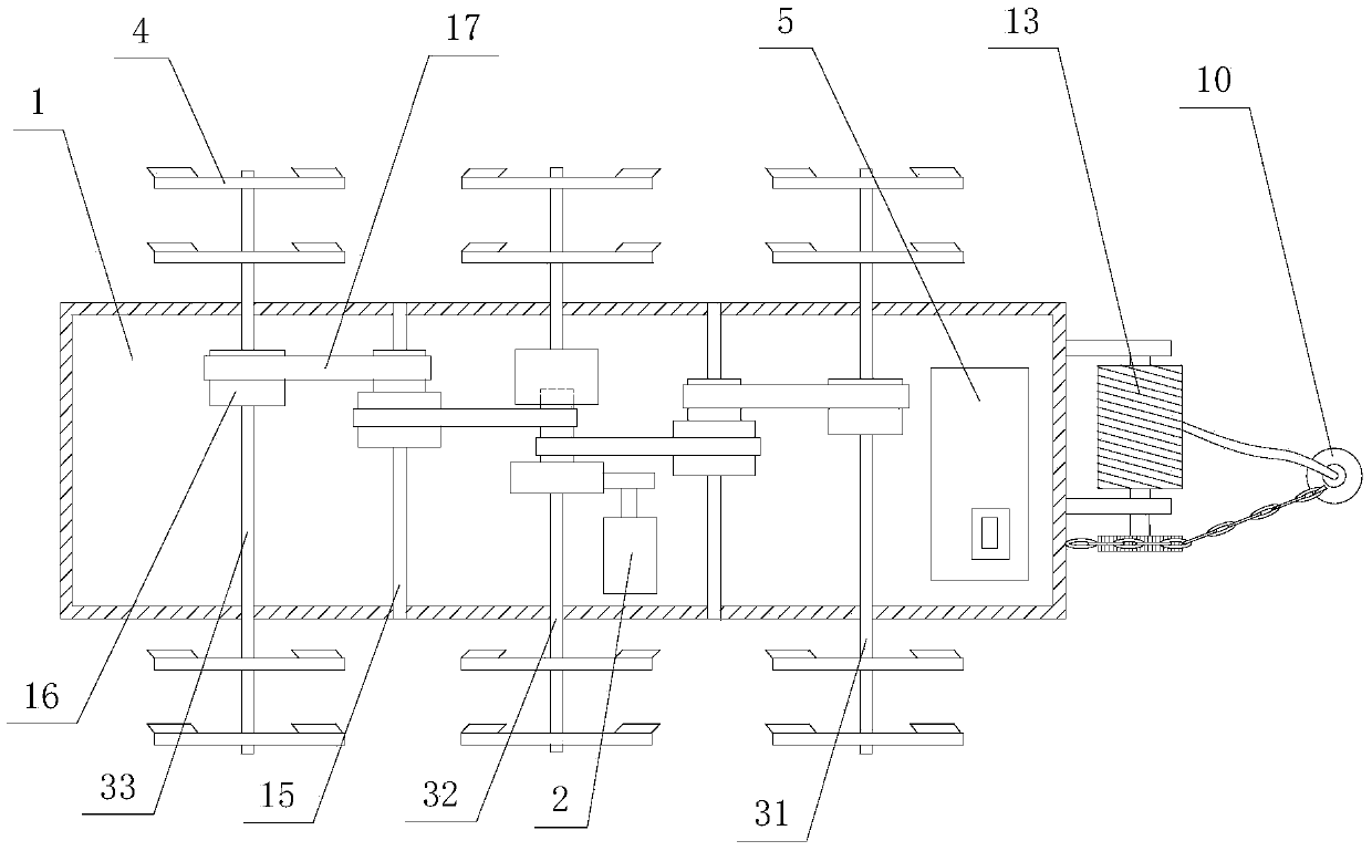 Double-wheel-shaft self-adaptation ocean wave and ocean current comprehensive power generation device