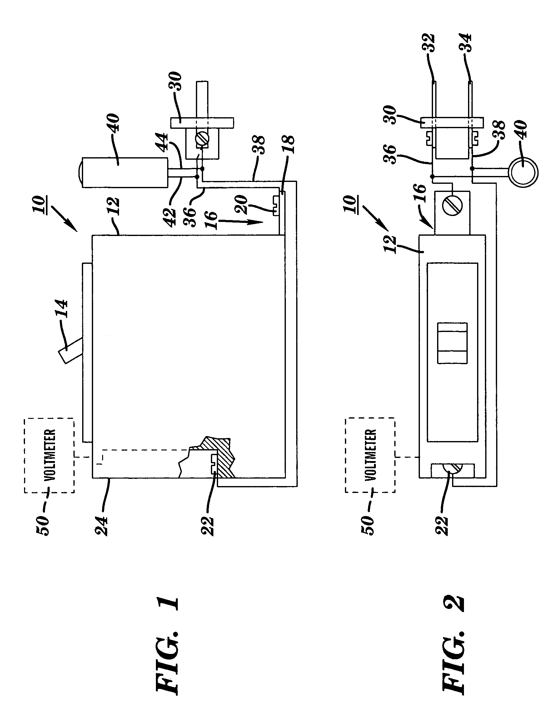 Article for de-energizing a branch electrical circuit, and related processes